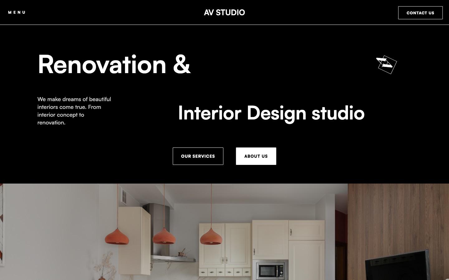 AV Studio Interior — the live site