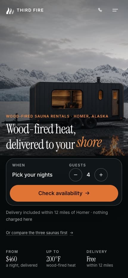 Third Fire — the live site